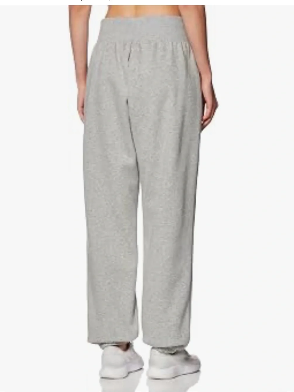 Nike Light Gray High-Waist Fleece Joggers women’s size XS pre owned heather gray